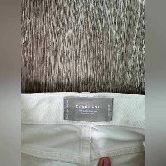 Everlane EUC Way-High Slim Fit Jeans White Size 29 High Waist Straight Leg - Picture 9 of 13